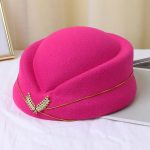Custom air Plane Flight Costume Cosplay Career Stewardess Etiquette Hostess Attendant Beret Hat