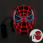 Wholesale Skull Full Face Mask Halloween Cosplay Horror Luminous LED Mask 10 Single Color for Choice Party Glow Mask - Image 20