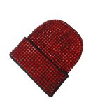 Global Shipping Knitted Warm Acrylic High Quality Cap Crystal Diamond Shine Rhinestone Beanie Fashion Winter Hat for Women - Image 14