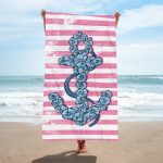OEM Popular Boat Anchor Design Hawaii Summer Beach Swim Bath Towels Quick Drying Microfiber Beach Towel With Logo Custom Print - Image 11
