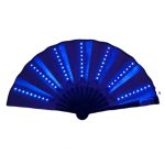 LED Light up Folding Fan Hand Stage Performance Show Glowing Fluorescent Props Fan - Image 4