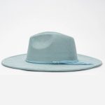 12 Colors High Quality Cheaper Wholesale Women and Men Wide Brim Suede Fedora Hats - Image 3