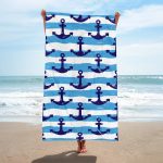 OEM Popular Boat Anchor Design Hawaii Summer Beach Swim Bath Towels Quick Drying Microfiber Beach Towel With Logo Custom Print - Image 22