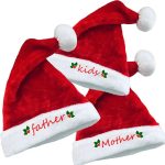 Oem Logo Christmas Hats Thick Thermal Custom Size Soft Plush Gold Promotional Santa Hat for Adults - Image 5