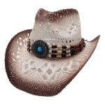 Straw Hat Hollow Cowboy Hats Breathable Wide Brim Patches Wholesale Summer Sun Caps for Men - Image 6