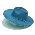 12 Colors High Quality Cheaper Wholesale Women and Men Wide Brim Suede Fedora Hats
