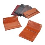 Leather01016 Men Gifts Custom logo Leather Tobacco Pouch Wallet - Image 3