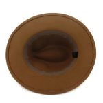 Solid Color Fedora Wool Felt Hat With Pearl for Women Mndjs237 - Image 3
