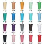 24 16Oz Wholesale Personalized Plastic Water Lightweight Frosted Cold Drink Cup