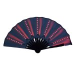 LED Light up Folding Fan Hand Stage Performance Show Glowing Fluorescent Props Fan - Image 5