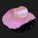 CCW-9902 Pink White Women Wool Cowboy Hat With Lights Light up Holographic Led Flashing Hats  Wholesale Western Styles - Image 6