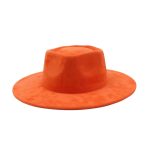 2026 New Fashion Heart Shape Crown Suede Fedora Hats Kids Wide Basic Draw Caps Flat Brim for Girl - Image 4