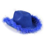 Western Style for Women Girl Rolled Fedora Hat Feather Edge Pink Cowboy Cowgirl Hats - Image 16