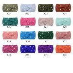 Fashion Pearls Knitted Headband Women Cross Knotted Bands Autumn Winter Ear Warmer Protectors Wide Turban Hair Accessories - Image 5