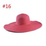 ABOUT 19 COLORS Real Factory Price Cheap Good Quality Floppy Straw Hats Beach Paper Hat - Image 22