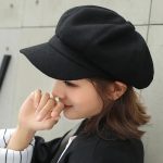 Autumn Solid Color Octagonal Newsboy Men and Women Casual Wool Winter Beret Ladies Painter Hat - Image 7