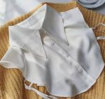 CLS002 Wholesale  Faux False Collar  Half  Shirts Corsage  Women Cotton Blouse Fake Collars Neckline - Image 4