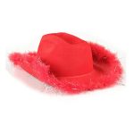 Western Style for Women Girl Rolled Fedora Hat Feather Edge Pink Cowboy Cowgirl Hats - Image 11