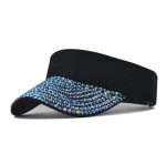 Fashion Bedazzled Bling Visor Cap Hat Adults Embellished With Rhinestone for Outdoor Sports Travel Fishing Daily Use - Image 5