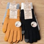 Women Men Warm Winter Touch Screen Gloves Stretch Knit Mittens Wool Full Finger Guantes Female Crochet Glove - Image 5