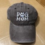 011364 Women's Embroidered Adjustable Denim Baseball Cap Tail Hat Dog Mom - Image 11
