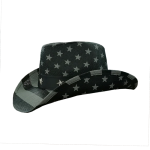 Texas Usa American Western  Men's Paper Straw Shapable Brim Sombreros Us Flag Printing Cowboy Hat - Image 9