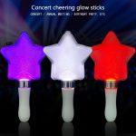 Flashing Glow Stick for Concert Cheer Carnival 15 Colors Star Shaped LED Light up Neon  Holiday Evening Event Party Supplies