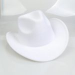 2025 Free Sample Shinehats Luxury Chapeau Femme Western Wide Brim Hat Fedora Wholesale Cowboy Felt Custom Logo Cowboy Hats - Image 47