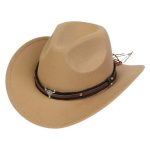 2025 Free Sample Shinehats Luxury Chapeau Femme Western Wide Brim Hat Fedora Wholesale Cowboy Felt Custom Logo Cowboy Hats - Image 11