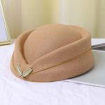 Custom air Plane Flight Costume Cosplay Career Stewardess Etiquette Hostess Attendant Beret Hat - Image 11