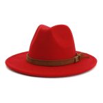 Wholesale New Arrive Custom Trilby Retro Large Brim Felt Fedora Hats - Image 4