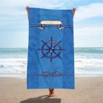 OEM Popular Boat Anchor Design Hawaii Summer Beach Swim Bath Towels Quick Drying Microfiber Beach Towel With Logo Custom Print - Image 13