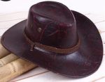 CAN-210 Wholesale Wide Brim Cheap Man Women Western Chapeau, Good Quality Pu Leather Gambler Cowboy Hats - Image 10