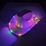 CEN-005 Sequin Light up Led Cowboy Hat Glow Club Party Hats for Bar Costume - Image 5