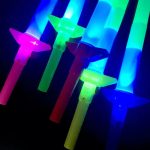 Fake Laser Four-Section Retractable Sword Multi Color Flashing Light Elastic Extensible Led Flash Stick - Image 5
