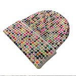 Global Shipping Knitted Warm Acrylic High Quality Cap Crystal Diamond Shine Rhinestone Beanie Fashion Winter Hat for Women - Image 7