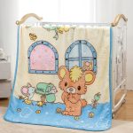 Cute High Quality Cartoon Print Super Soft Raschel Small Size Blankets - Image 2