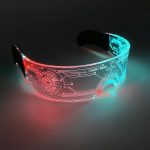 Glowing LED Neon Cyberpunk Acrylic Glasses Cool Fashionable Club Props for Bar Parties Luminous Light Party Novelties - Image 6