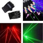 Multi-Line 4 Heads Laser Gloves   Beam Light for DJ Disco Halloween Christmas Party Nightclub Singer  Gloves - Image 6