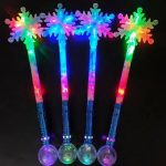 O-111 Concert Christmas Party Toys Magic Light up Frozen Snowflake Wand Toy Decoration Supplies Stick Led Flashing - Image 3
