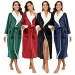 Luxury Ladies Night Sleepwear Polyester Oversize Girls Bathrobe Nightgowns Women - Image 2