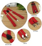 Hot Sale Cheap Unisex Suspender Belt Solid Color Strap Adult Suspenders - Image 4