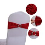 High Quality Spandex Chair Sashes for Party Wedding Decorative Wholesale  Banquet Decor Stretch Knot - Image 23