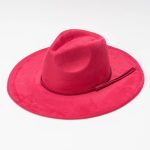 Wholesale Custom Polyester Fedora Hat Suede Felt with Wide Brim and Fashion Bands for Casual and Party Scenes Summer and Winter - Image 21