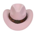 2025 Free Sample Shinehats Luxury Chapeau Femme Western Wide Brim Hat Fedora Wholesale Cowboy Felt Custom Logo Cowboy Hats - Image 34