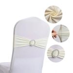 High Quality Spandex Chair Sashes for Party Wedding Decorative Wholesale  Banquet Decor Stretch Knot - Image 5
