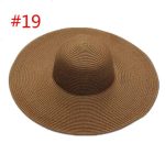 ABOUT 19 COLORS Real Factory Price Cheap Good Quality Floppy Straw Hats Beach Paper Hat - Image 25