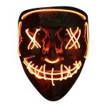 G-60 El Wire Rave LED Mask Light up Guy Fawkes Anonymous V for Vendetta Mask - Image 3