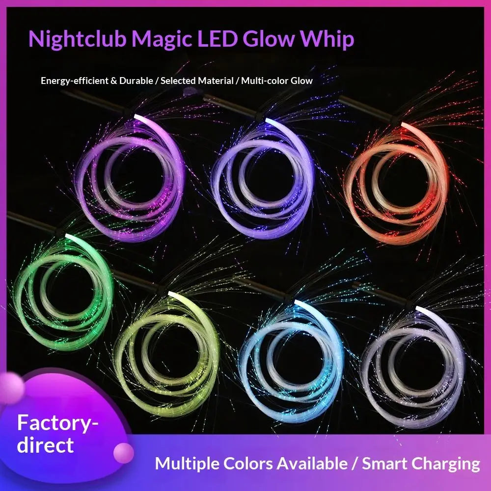 Haeaaa77b2fbf4b9c96604b814043ce19s Fiber Optic LED Light-up Whip Bars Nightclubs Interactive Atmosphere Dance Performances Flashing Dynamic Lighting Whips - Image 1