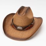Paper Straw Cowboy Hat USA American Cattleman Shapable Big Brim Sombreros Horn Western Cowboy Straw Hat Men - Image 2